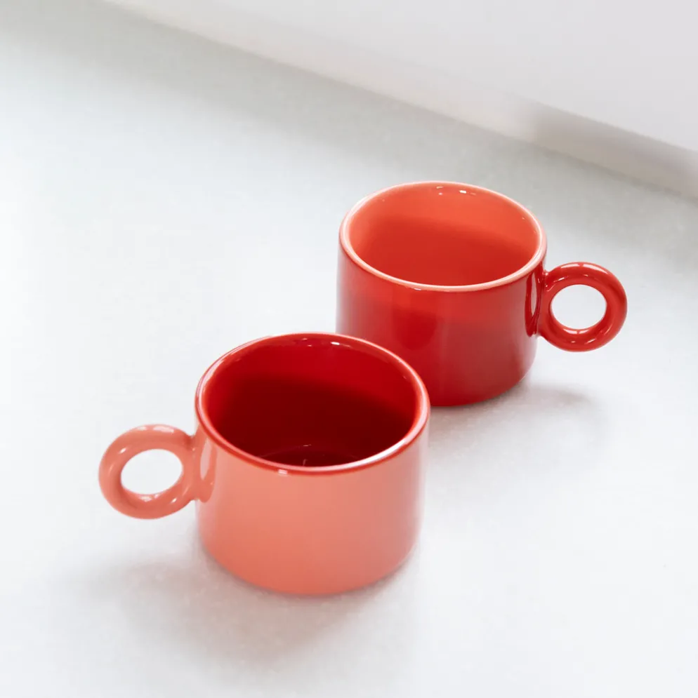 &klevering Tasse chiquito red 2er-Set