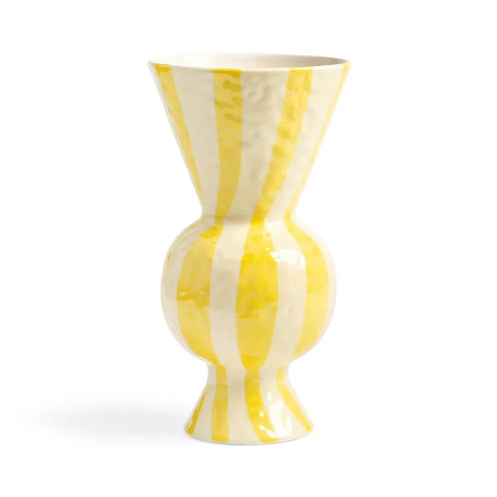 &klevering Vase rhombic yellow