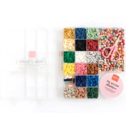 La Petite Épicerie Box mit bunten HEISHI Perlen Natur