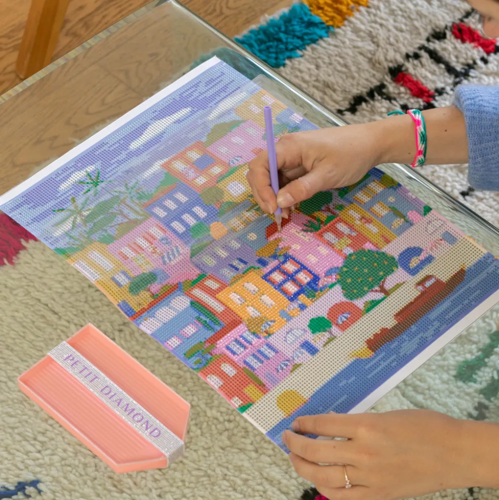La Petite Épicerie Diamond Painting Set Bunte Häuser