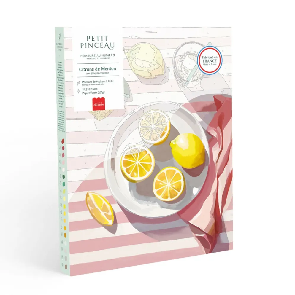 La Petite Épicerie Malen nach Zahlen Set Zitronen