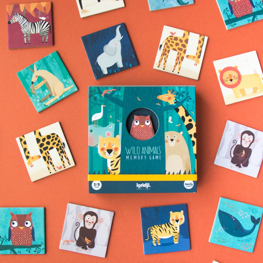 Londji Erinnerungsspiel Wild Animals