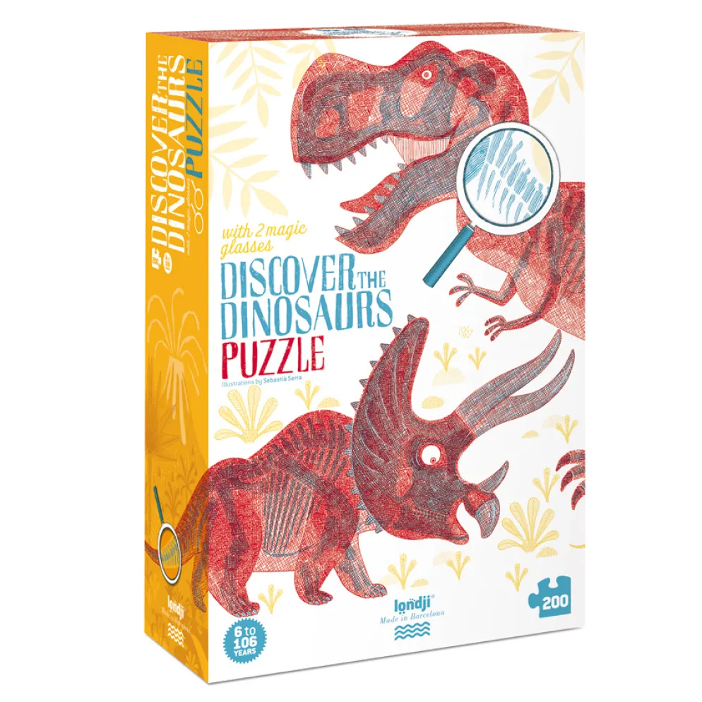 Londji Puzzle Discover the Dinosaurs 200-teilig
