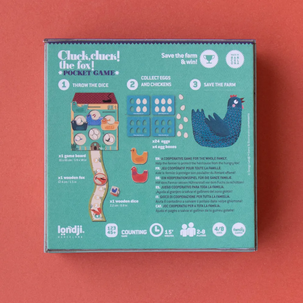 Londji Spiel Pocket Game Cluck Cluck