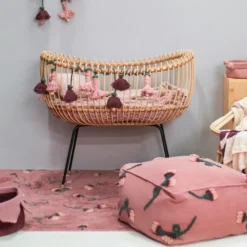 Lorena Canals Pouf English Garden Ash Rose