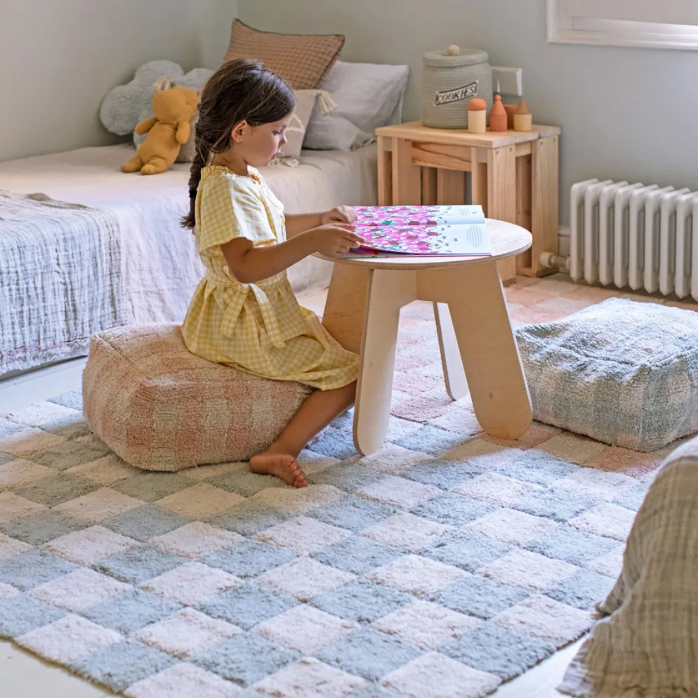 Lorena Canals Pouf Vichy Blue Sage