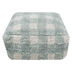 Lorena Canals Pouf Vichy Blue Sage