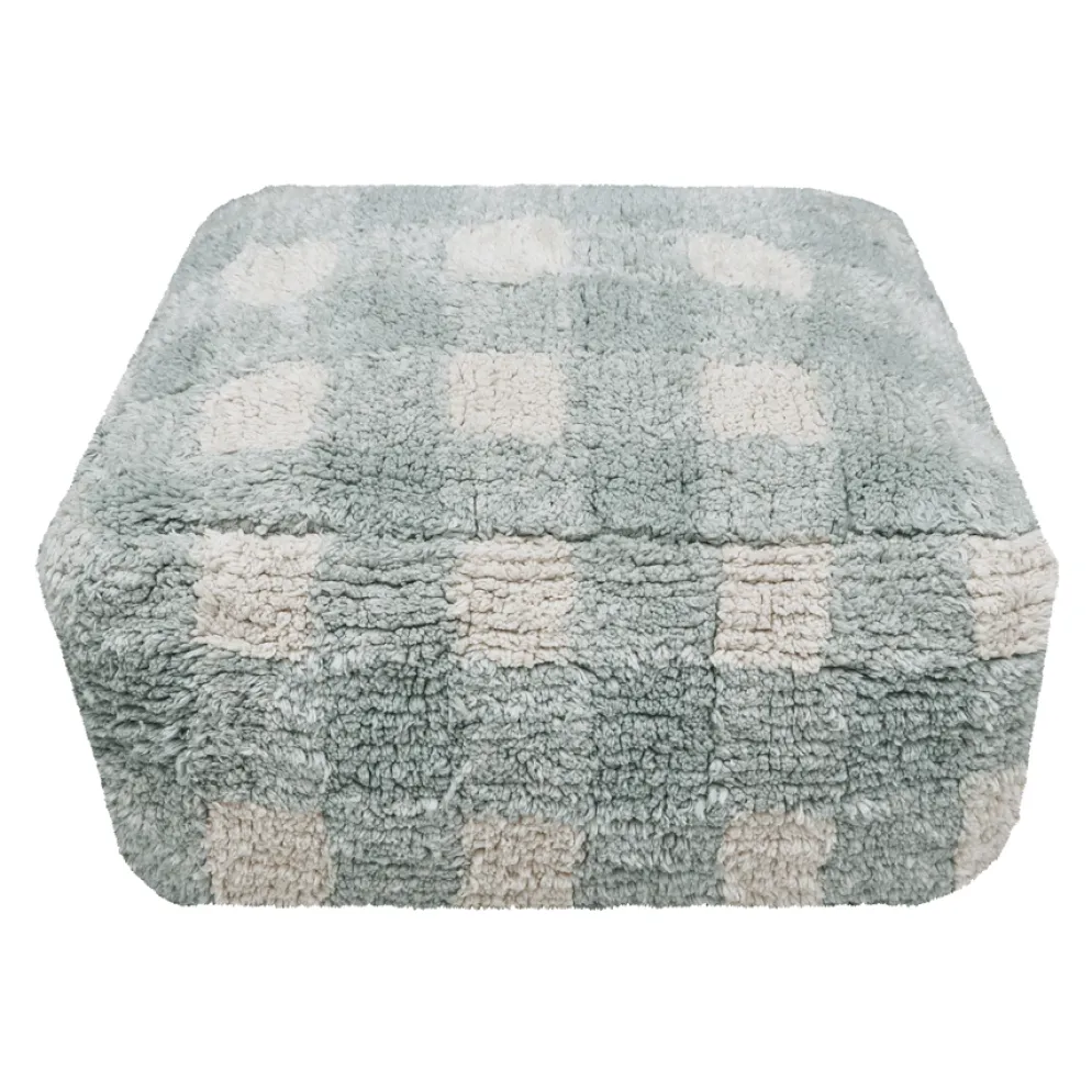 Lorena Canals Pouf Vichy Blue Sage