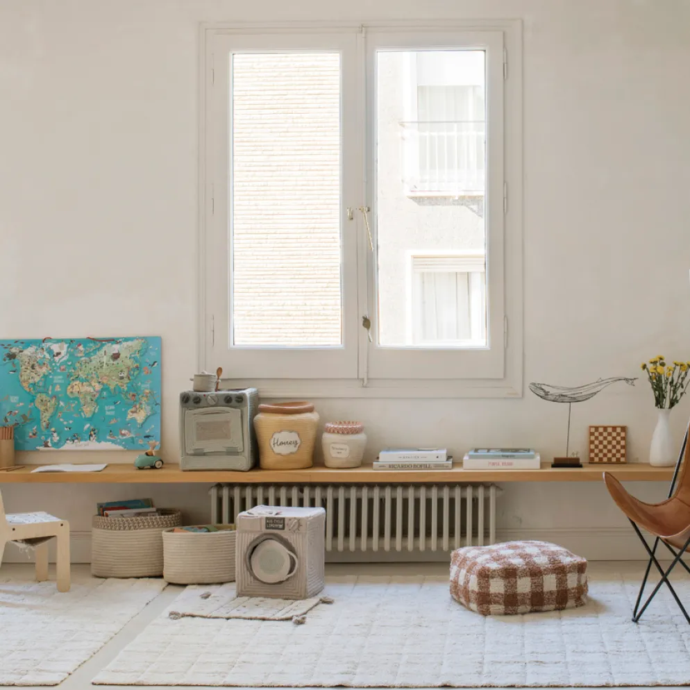 Lorena Canals Spielzeugkorb und Spielset Washing Machine 3-teilig