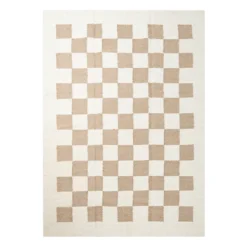 Matias Moellenbach Teppich Jute Sand checkered
