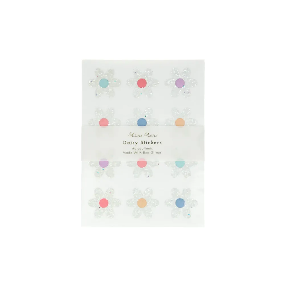 Meri Meri Sticker Glitter Daisy 8 Bögen