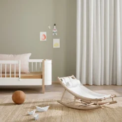 Oliver Furniture Baby- & Kleinkindwippe Wood Eiche/ Weiß
