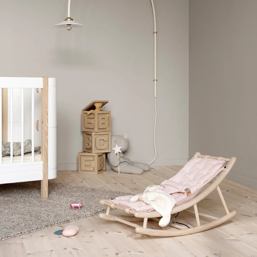 Oliver Furniture Baby- & Kleinkindwippe Wood Eiche/Rosa