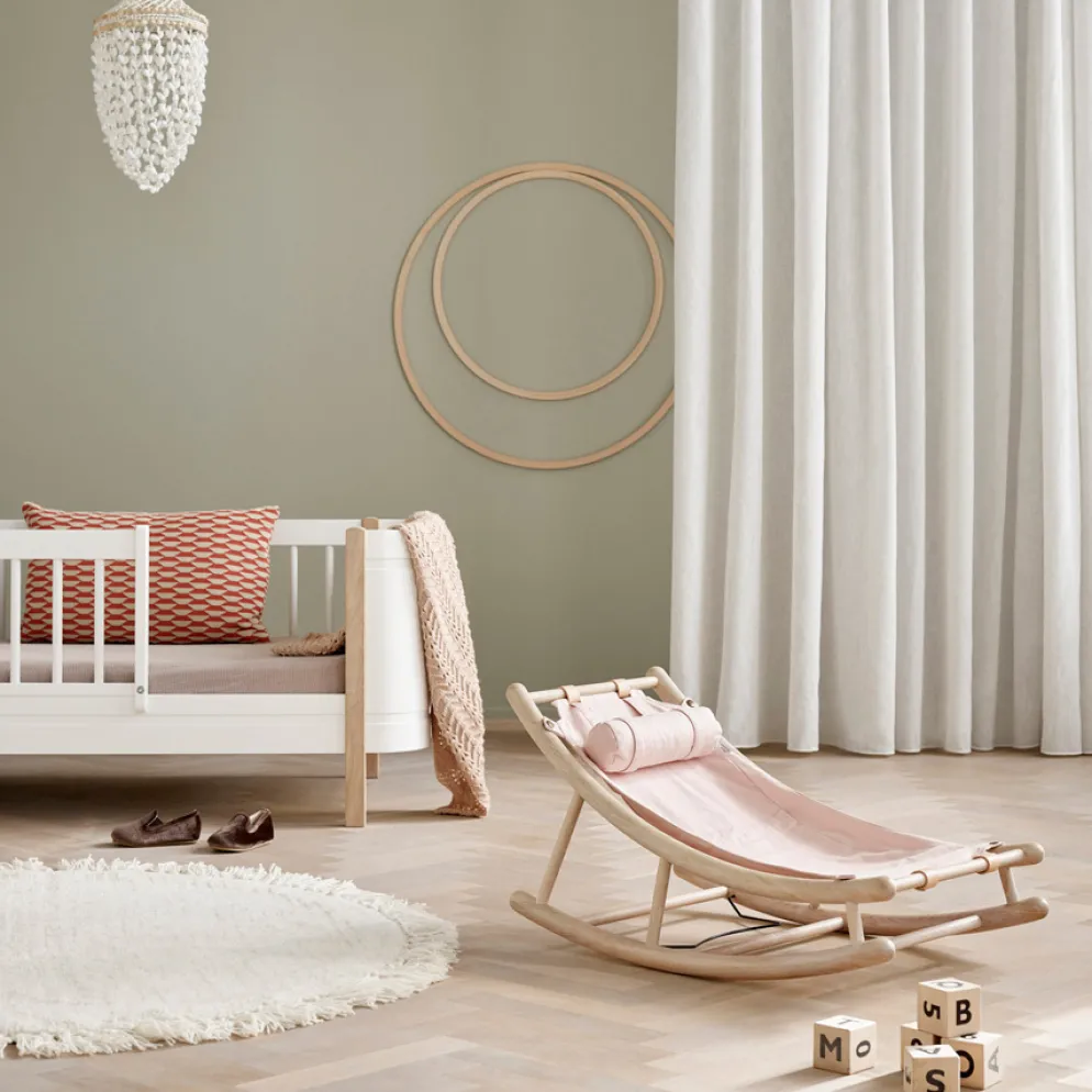 Oliver Furniture Baby- & Kleinkindwippe Wood Eiche/Rosa