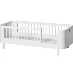 Oliver Furniture Baby- und Kinderbett Wood Mini+ Weiß inkl. Umbauset Juniorbett