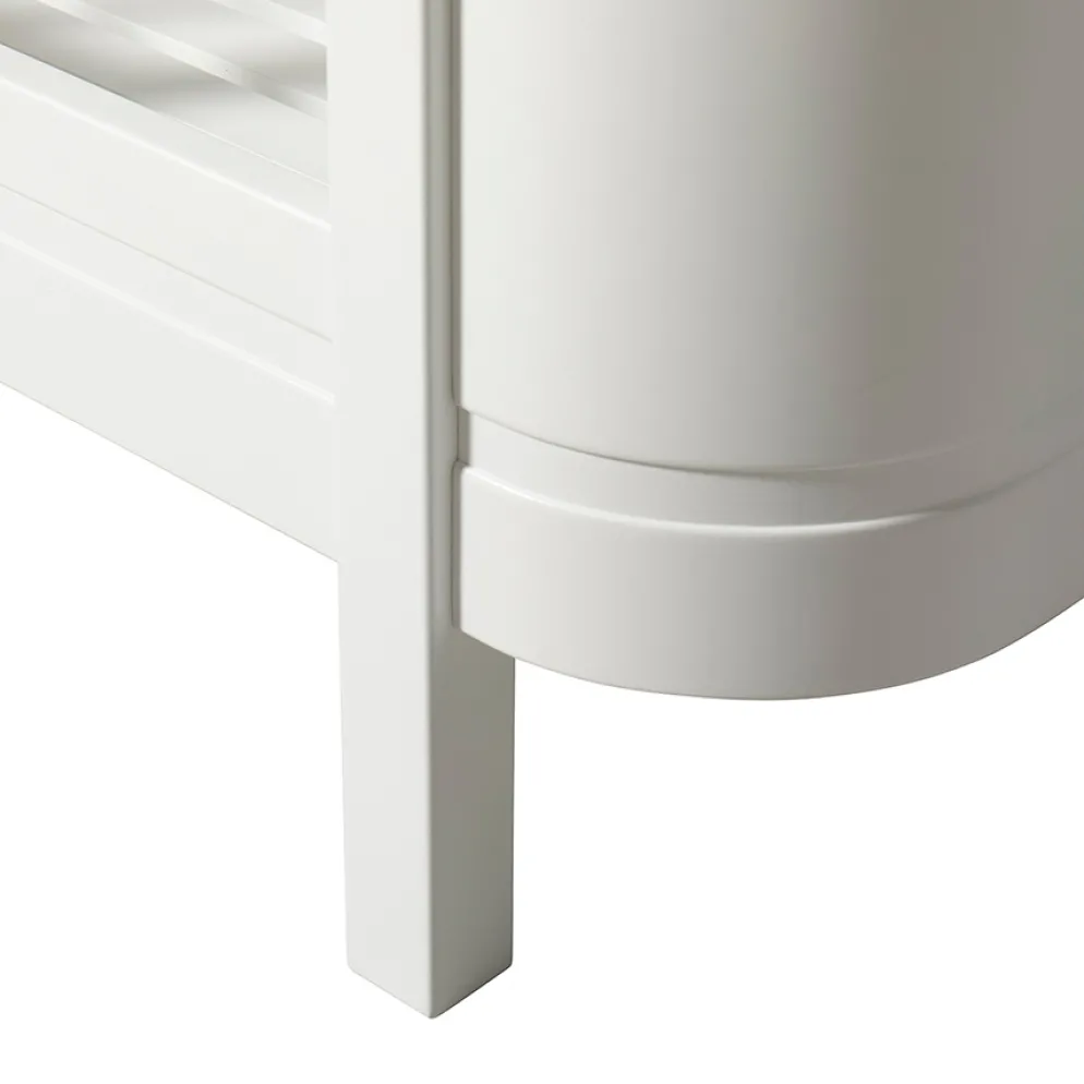 Oliver Furniture Baby- und Kinderbett Wood Mini+ Weiß inkl. Umbauset Juniorbett
