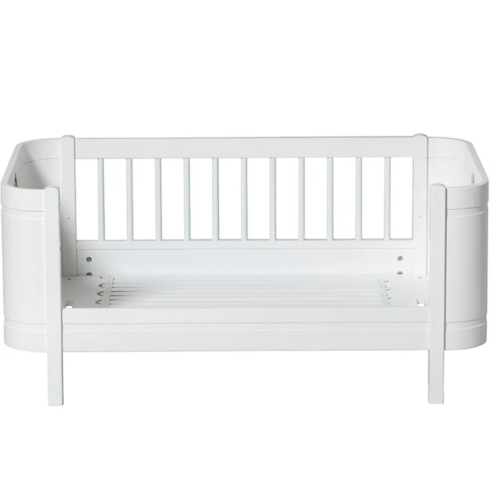 Oliver Furniture Baby- und Kinderbett Wood Mini+ Weiß inkl. Umbauset Juniorbett