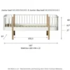 Oliver Furniture Bettsofa Junior Wood Original Weiß