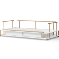 Oliver Furniture Camp Bettsofa 90x180 cm weiß/Eiche