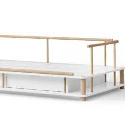 Oliver Furniture Camp Bettsofa 90x180 cm weiß/Eiche