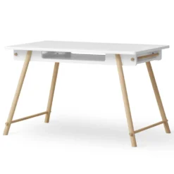 Oliver Furniture Camp Junior Schreibtisch höhenverstellbar weiß/Eiche