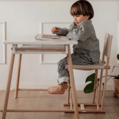 Oliver Furniture Camp Junior Schreibtisch höhenverstellbar weiß/Eiche