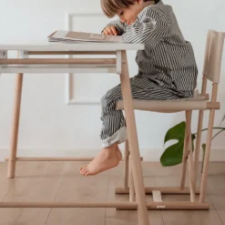 Oliver Furniture Camp Junior Schreibtisch höhenverstellbar weiß/Eiche