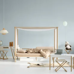 Oliver Furniture Camp Kleinkind Spieltisch weiß/Eiche