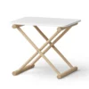 Oliver Furniture Camp Nachttisch niedrig weiß/Eiche