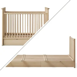 Oliver Furniture Camp Novel Babybett/Bett 60x120/120x200 cm Eiche