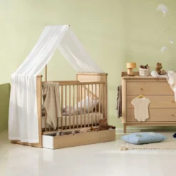 Oliver Furniture Camp Novel Betthimmel für Babybett transparent weiß