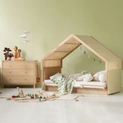 Oliver Furniture Camp Novel Hausdach für Bett 120x200 cm Birke/Eiche
