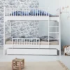 Oliver Furniture Etagenbett Seaside Classic Weiß mit gerader Leiter