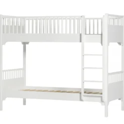 Oliver Furniture Etagenbett Seaside Classic Weiß mit gerader Leiter