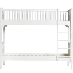 Oliver Furniture Etagenbett Seaside Classic Weiß mit gerader Leiter