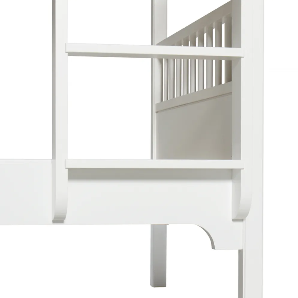 Oliver Furniture Etagenbett Seaside Classic Weiß mit gerader Leiter