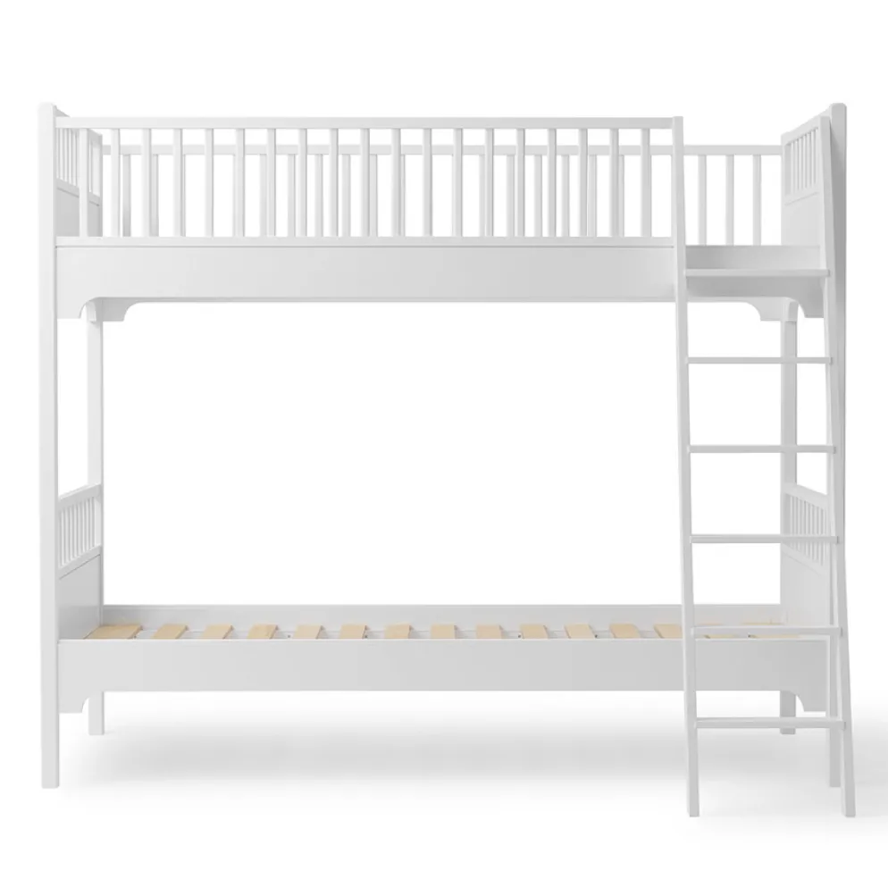 Oliver Furniture Etagenbett Seaside Classic Weiß mit schräger Leiter