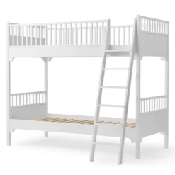 Oliver Furniture Etagenbett Seaside Classic Weiß mit schräger Leiter