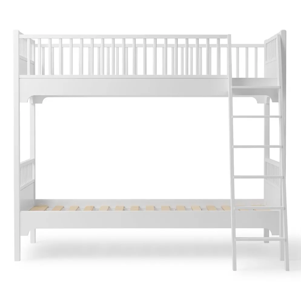 Oliver Furniture Etagenbett Seaside Classic Weiß mit schräger Leiter