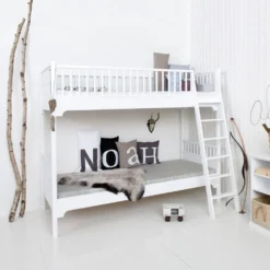 Oliver Furniture Etagenbett Seaside Classic Weiß mit schräger Leiter