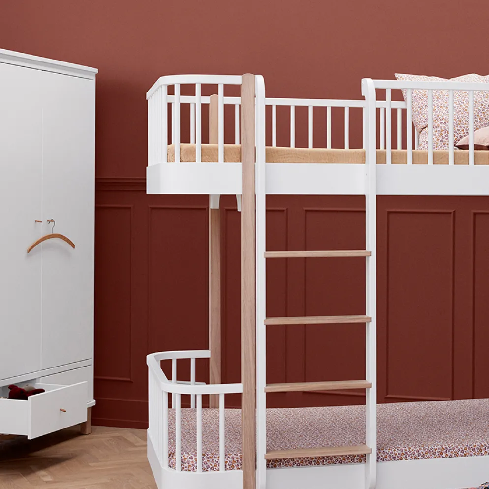 Oliver Furniture Etagenbett Wood Original Eiche - Leiter Vorne