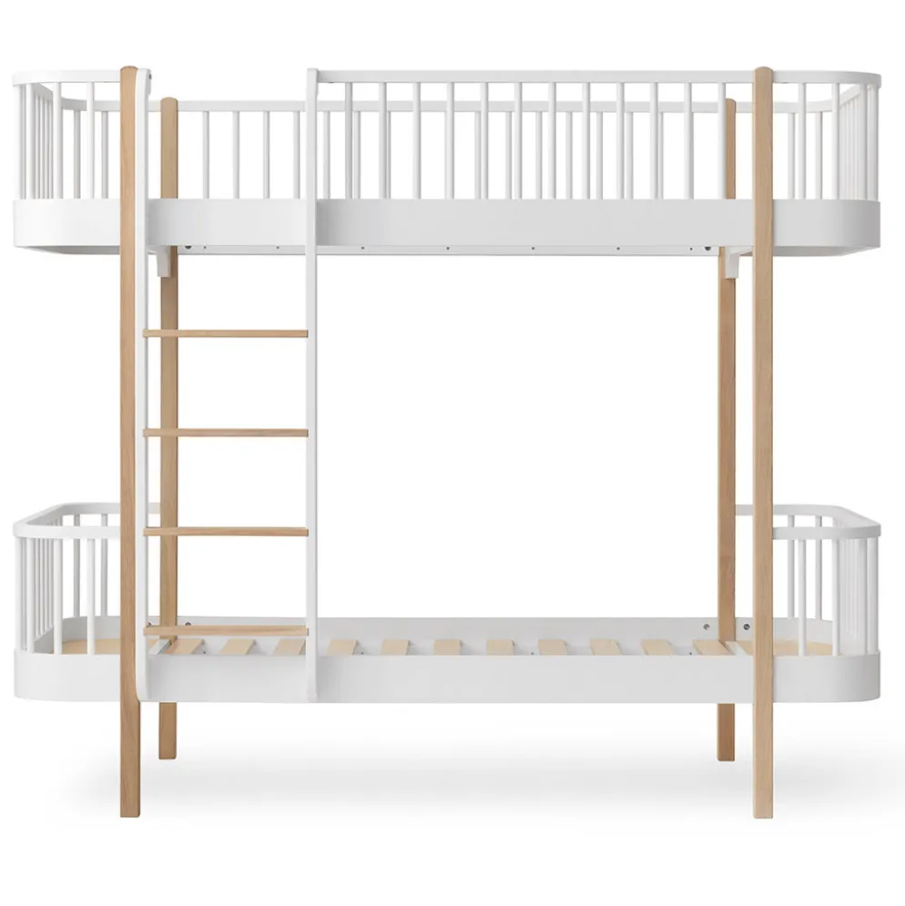 Oliver Furniture Etagenbett Wood Original Eiche - Leiter Vorne