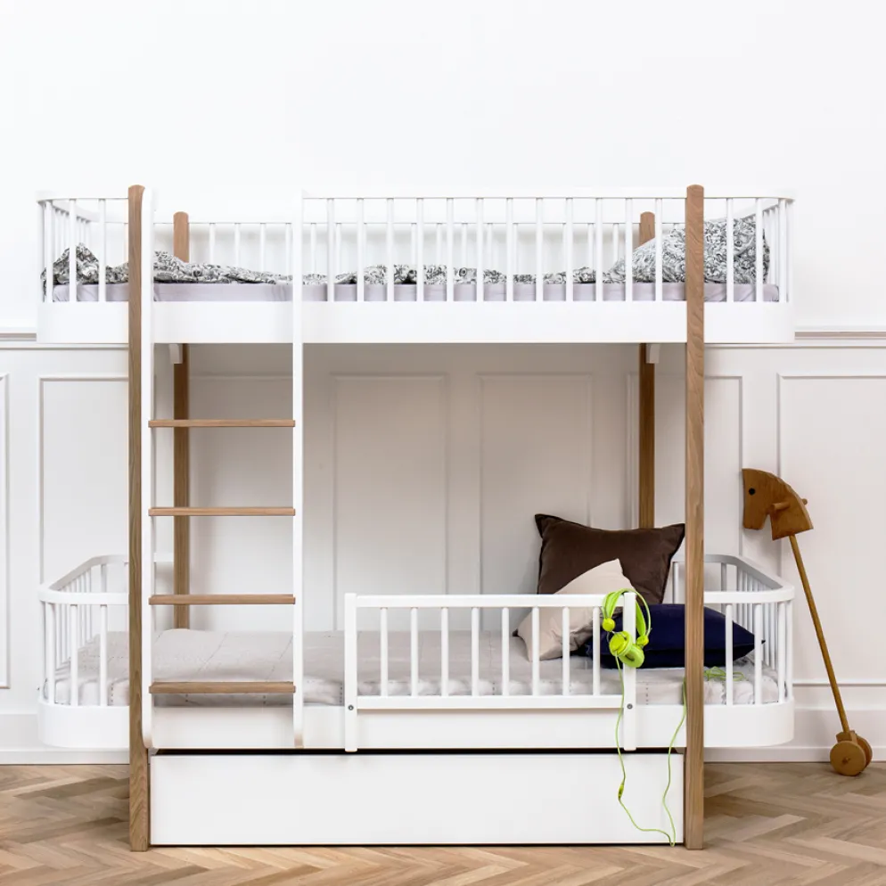 Oliver Furniture Etagenbett Wood Original Eiche - Leiter Vorne