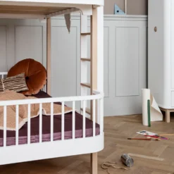 Oliver Furniture Etagenbett Wood Original Eiche - Leiter Vorne