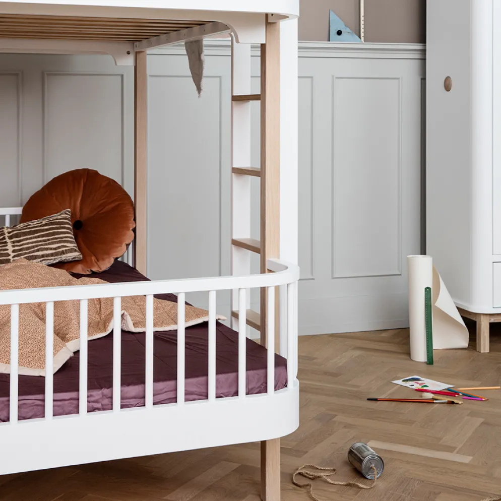 Oliver Furniture Etagenbett Wood Original Eiche - Leiter Vorne