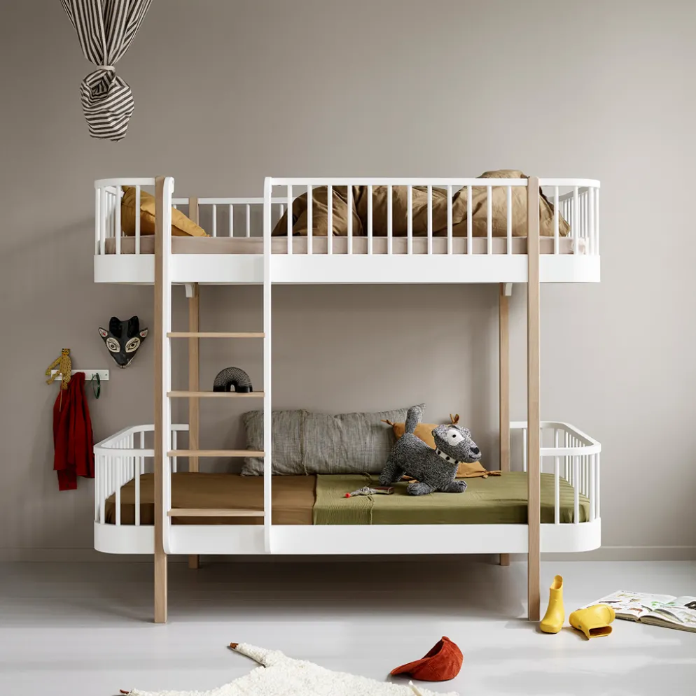 Oliver Furniture Etagenbett Wood Original Eiche - Leiter Vorne