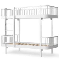 Oliver Furniture Etagenbett Wood Original Weiß - Leiter Vorne