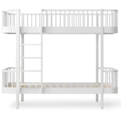 Oliver Furniture Etagenbett Wood Original Weiß - Leiter Vorne