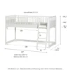 Oliver Furniture halbhohes Hochbett Seaside Classic