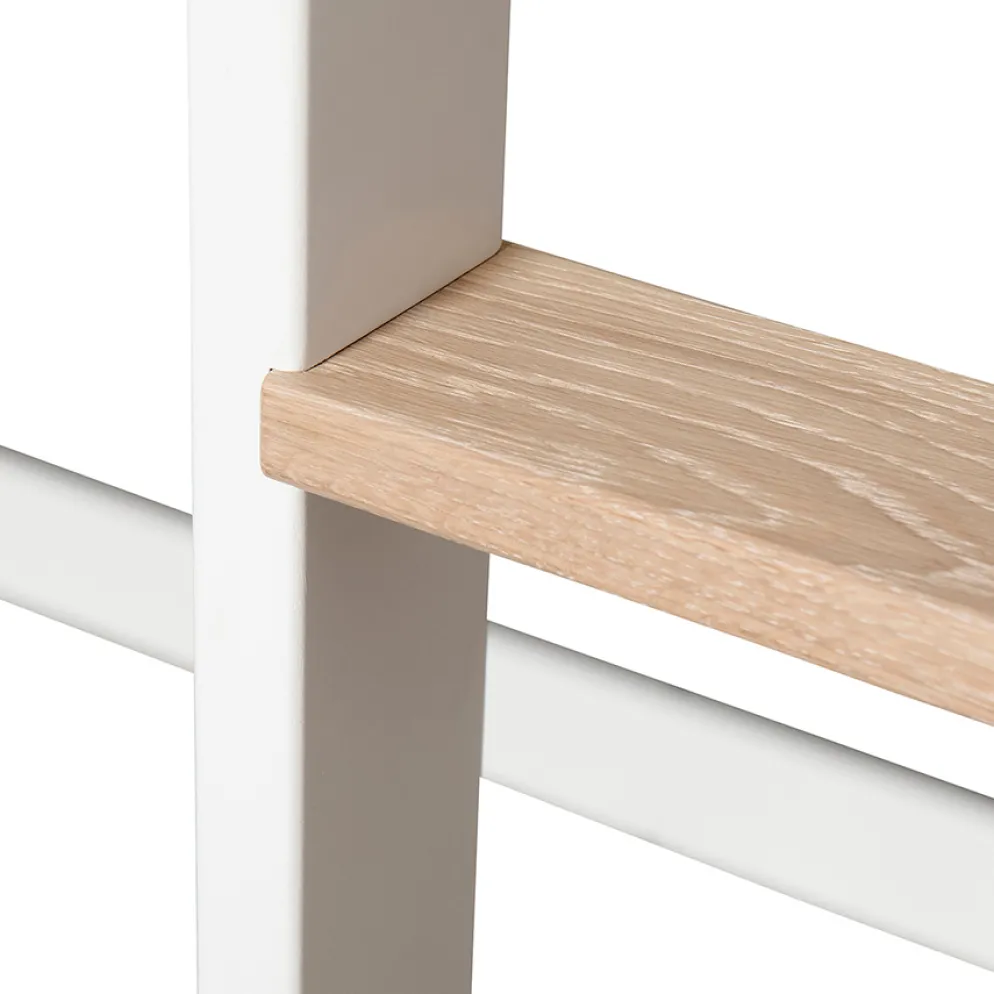 Oliver Furniture halbhohes Hochbett Wood Mini+ Weiß/Eiche
